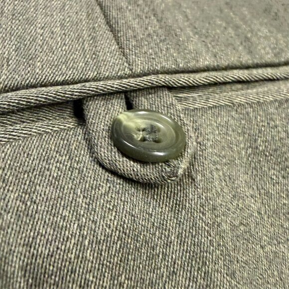 Alexandre of London Savile Row Dress Pants Wool Trousers Pleated Brown 40x31 - Picture 9 of 9